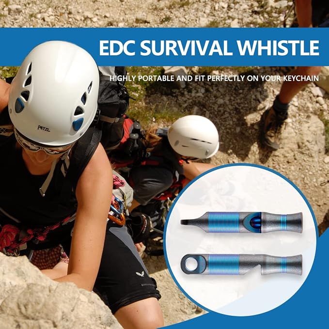 WeKnife Emergency Whistle Survival Loud, Titanium Outdoor Safety Whistle - Image 3