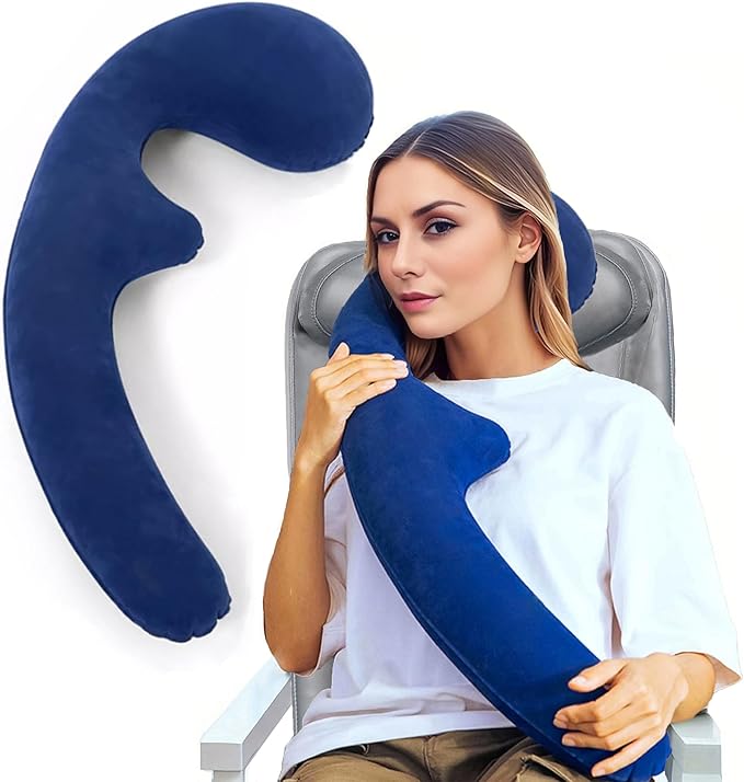 Inflatable Neck Pillow for Traveling on Plane, Inflatable Travel Pillows for by TravelEssential