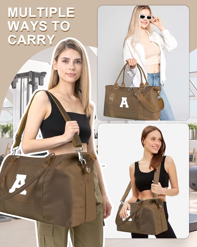 Birthday Graduation Gifts for Daughter, Initial Travel Duffel Bag Sports Gym - Image 5