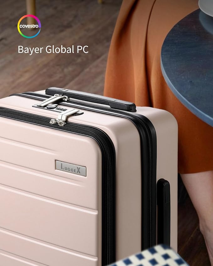 LUGGEX Carry On Luggage 22x14x9 Airline Approved, Polycarbonate Hard Suitcase - Image 6