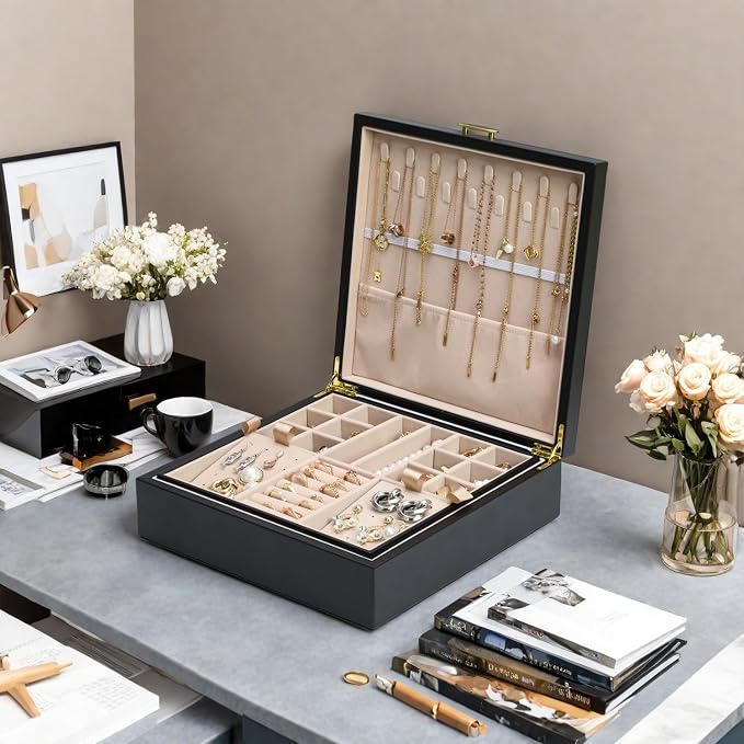 2-layer jewelry box，Jewelry Organizer - Image 7