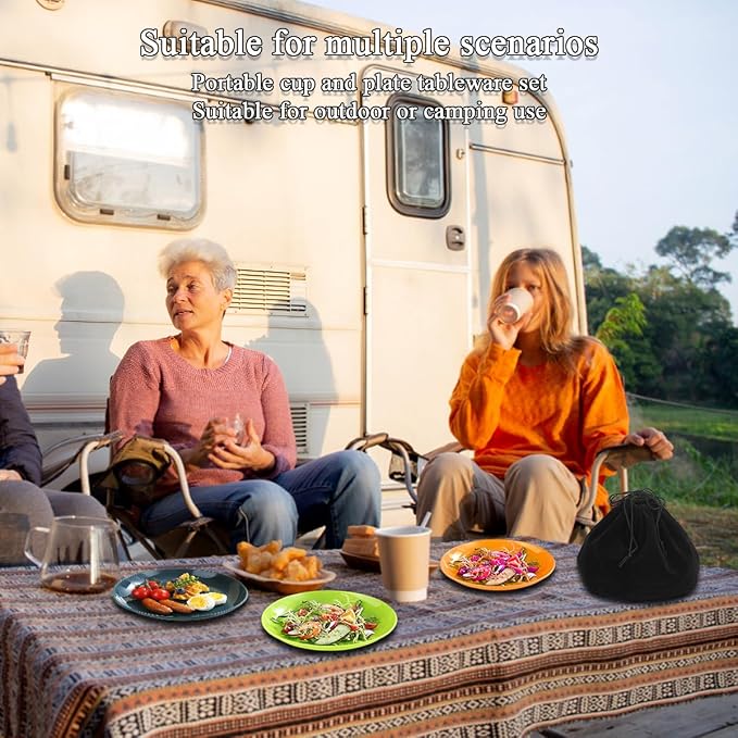 Evanda Camping Cutlery Set, Reusable Light Weight Mug, Plate and Stainless - Image 7