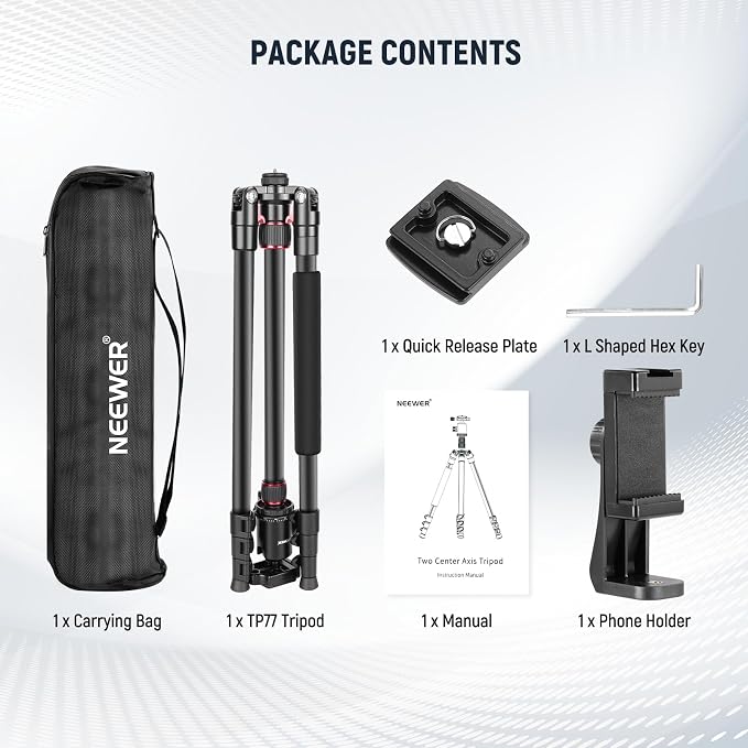 NEEWER 77" Camera Tripod Monopod - Image 9