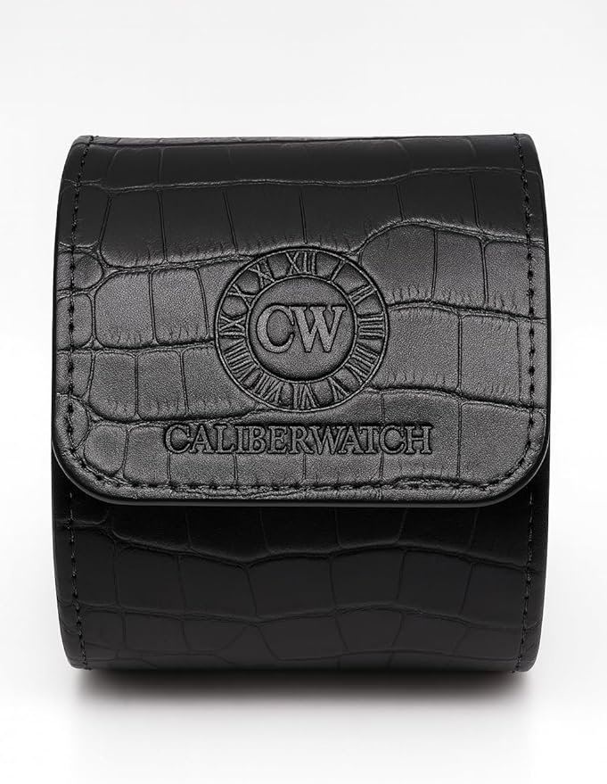Genuine Napa Leather Watch Roll Travel Case by CaliberWatch