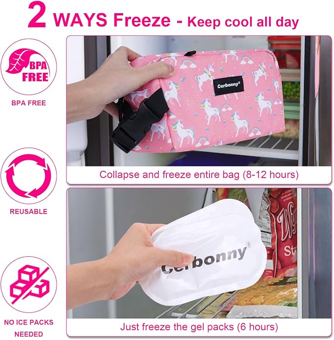 Cerbonny Small Insulated Cooler Bag, 2.2L Meal Holder - Image 3