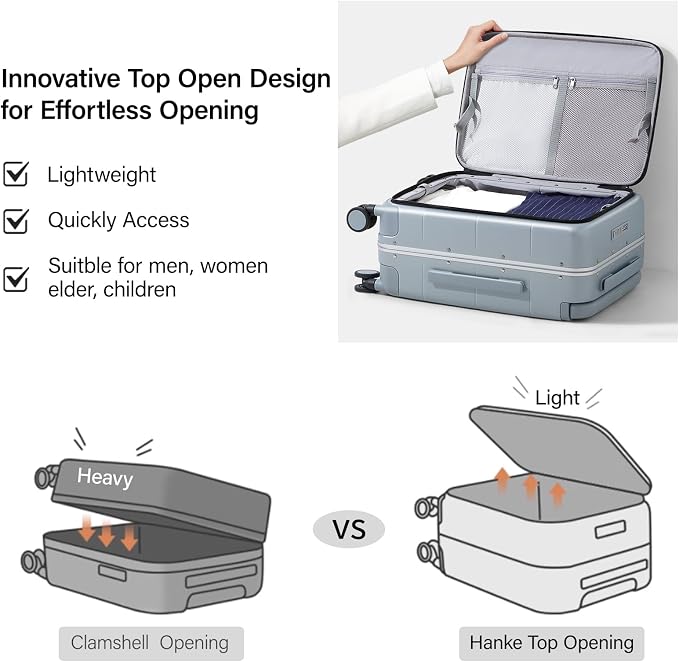 Hanke Top Opening 24 Inch Luggage - Image 2