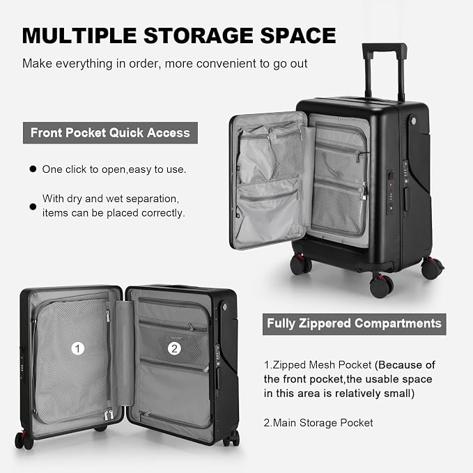 Ride On Luggage with Foldable Seat - Image 3