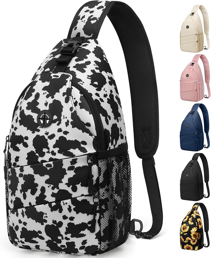 Crossbody Bags for Women Men Trendy Sling Bag Bakpack Casual Chest Bag by Pritent