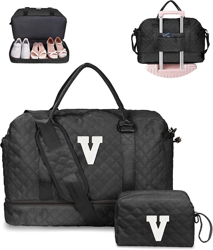 Bridesmaid Proposal Gifts-Initial Duffle Bag by Vogewood