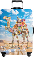 Camel Luggage Cover Washable Suitcase Protector Anti-Scratch, Stretchable Fit by THISFIND