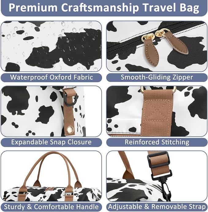 Travel Duffle Bag for Women, Weekender Bags, Hospital Bag for Labor Delivery - Image 5