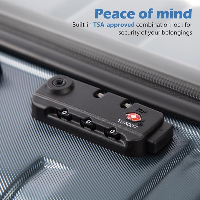 Coolife Larage Luaggage Hardside Expandable Suitcase - Image 3