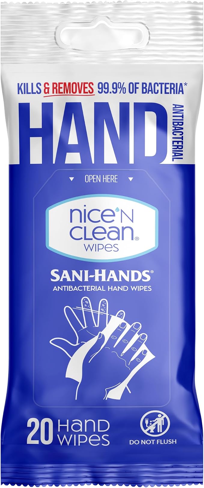 Nice 'N Clean Sensitive Skin Wet Hand Wipes Infused - Image 7