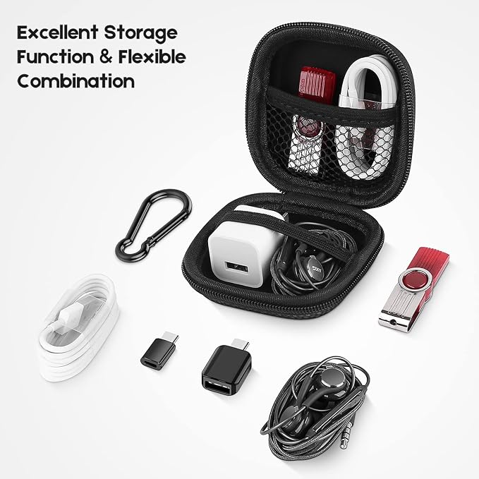 Earbud Case Hard EVA Earphone Carrying Cell Phone Accessories Storage Bag - Image 6