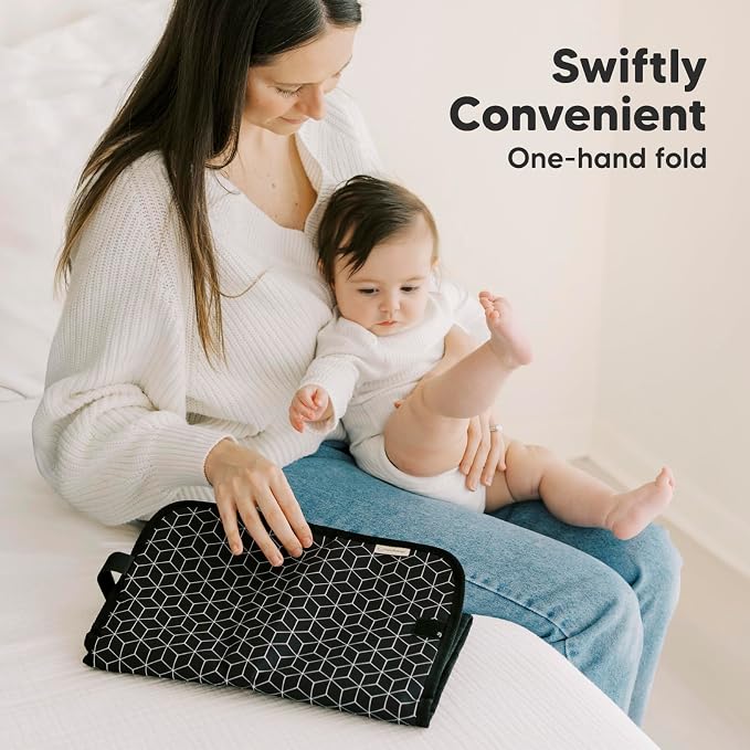KeaBabies Portable Diaper Changing Pad, Easy Wipe Clean - Image 6