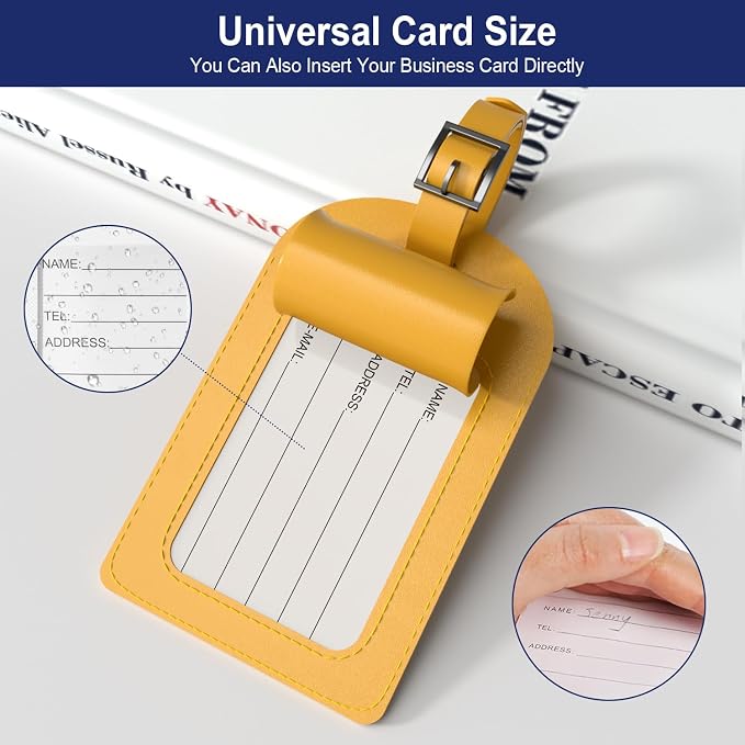 FESAS 3 Pack A-Z Alphabet Luggage Tags - Image 6
