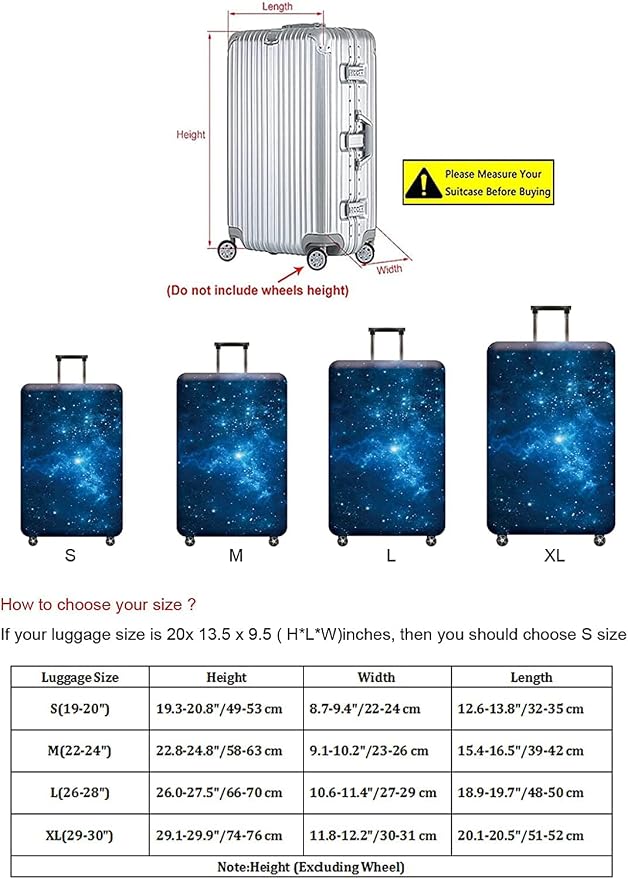 Luggage Cover, Protective Washable Suitcase Cover - Image 5