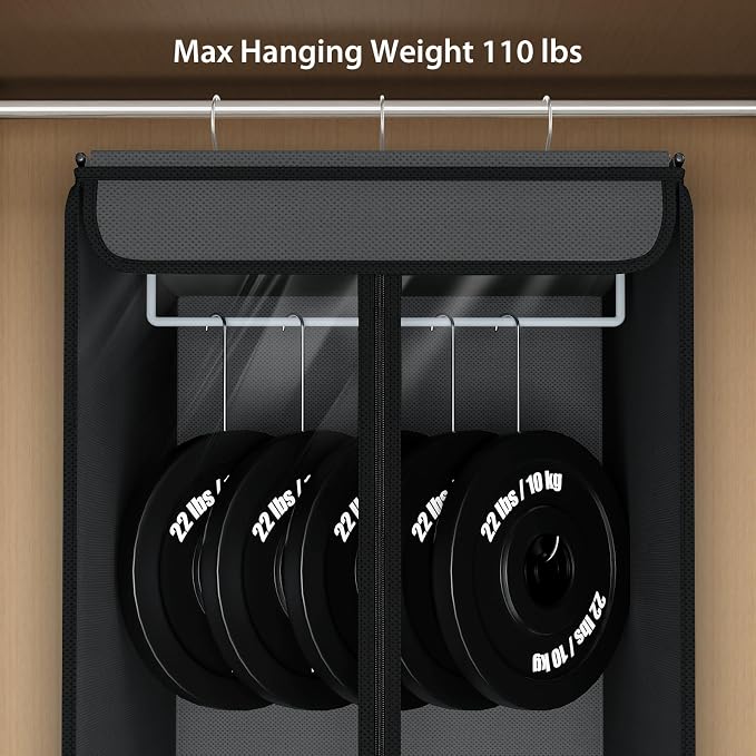 Univivi Garment Bags for Hanging Clothes, Large Clothes Storage Bags Closet - Image 3