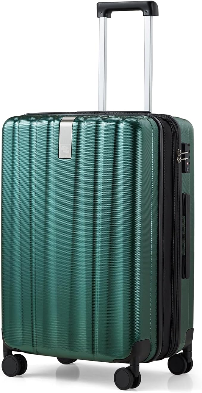 Hanke 24 Inch Expandable Checked Luggage Lightweight PC Hard Shell Luggage by Hanke
