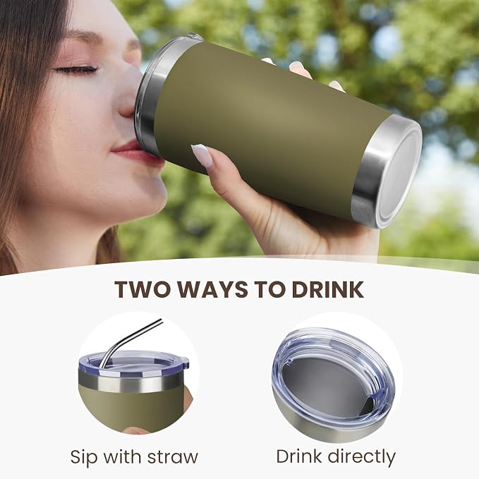MEWAY 20oz Tumbler 12 Pack Double Wall Vacuum Insulated Travel Mug Bulk - Image 3
