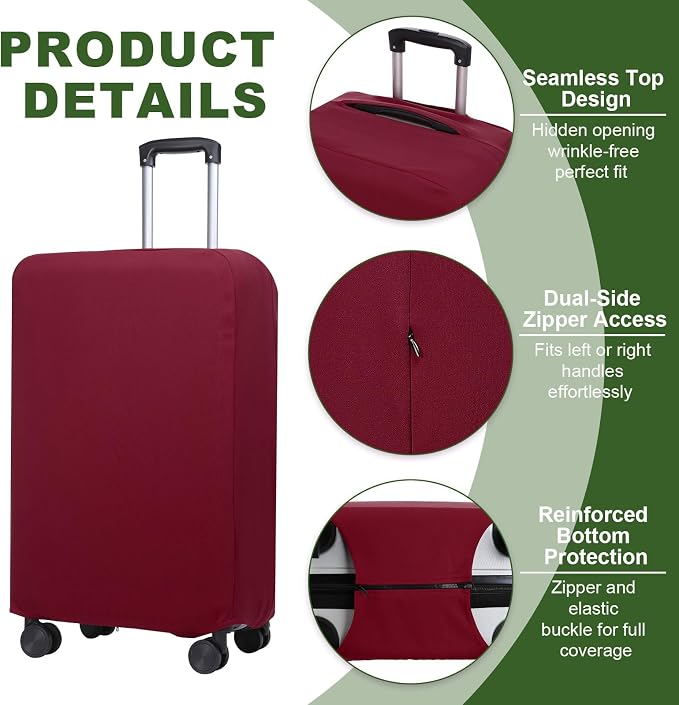PATIKIL Luggage Cover, Suitcases Covers Elastic Carry on Cover Protector - Image 3