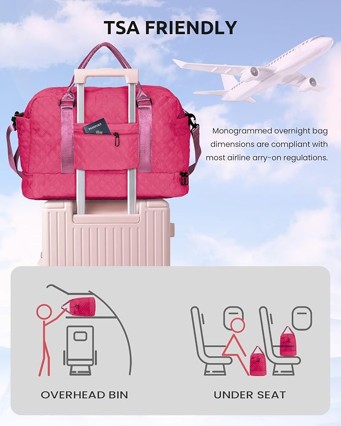 Gifts for Girls 12-14, Birthday Gift-Initial Travel Bag - Image 5