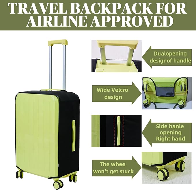 Clear Luggage Cover Protectors For Suitcases, Elastic Transparent waterproof - Image 2