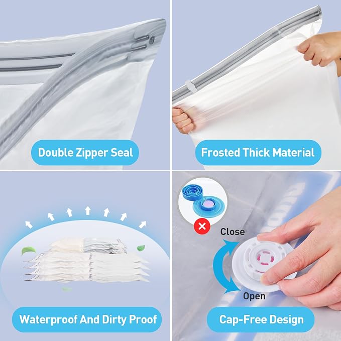 12 Pack Vacuum Storage Bags - Image 6
