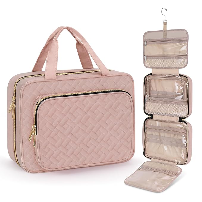 Wedama Toiletry Bag for Women, Large Cosmetic Travel Bag, Hanging Toiletry Bag by Wedama