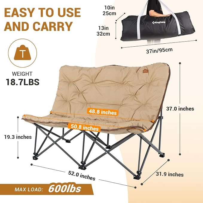 KingCamp Butterfly Chair Oversized XL Saucer Chair - Image 5
