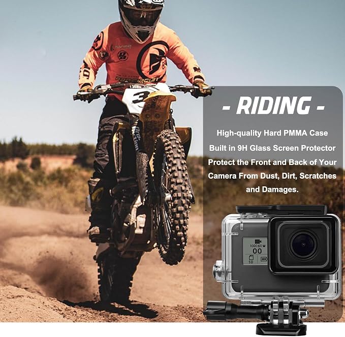 Compatible for Go Pro Hero 7 6 5 Black Waterproof Housing Case 45M/147FT - Image 6