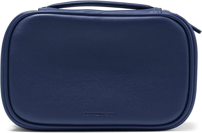 Leatherology Navy Blue Small Travel Organizer - Image 6