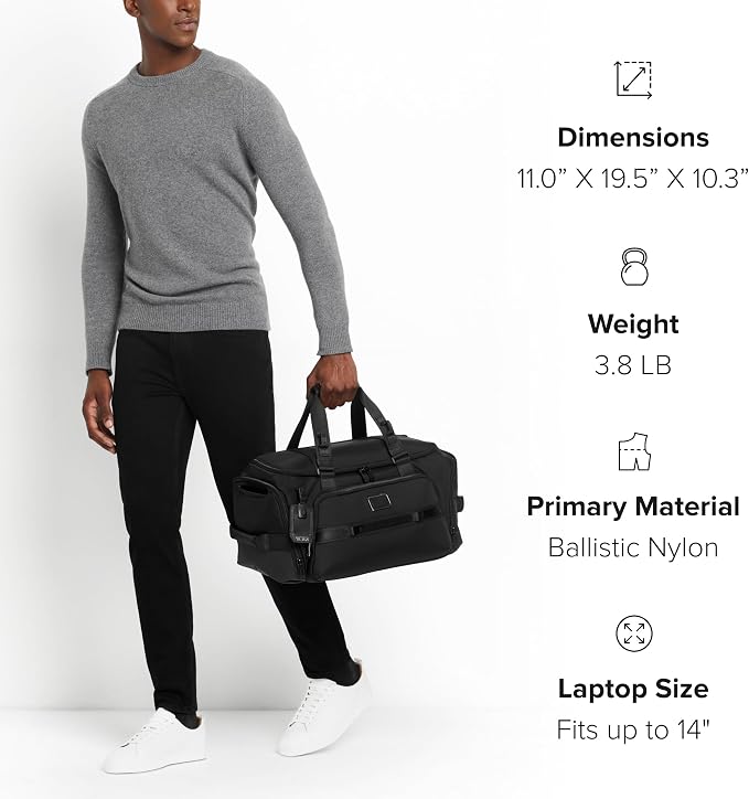 TUMI - Alpha Bravo Mason Duffel - Men's Weekender, Gym and Overnight Travel Bag - Image 8