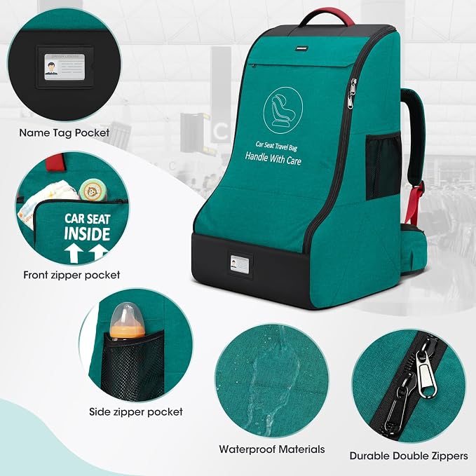 RAINSMORE Padded Car Seat Travel Bag - Image 6