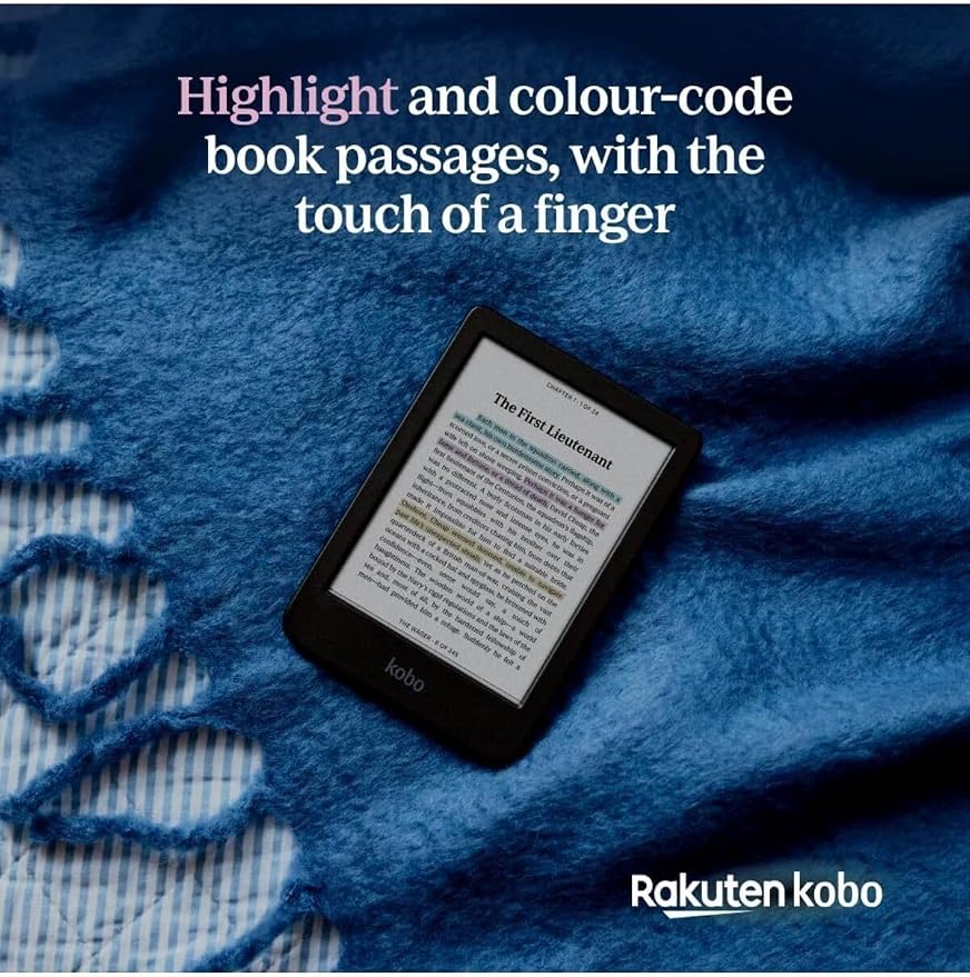 Kobo Clara Colour | eReader | 6” Glare-Free Colour E Ink Display | Dark Mode - Image 8