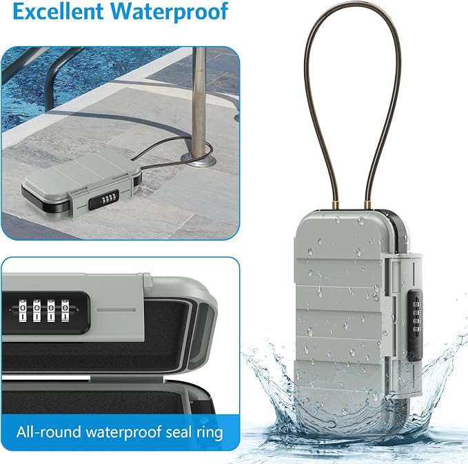AMIR Portable Safe Box, Combination Security Case LockBox - Image 2