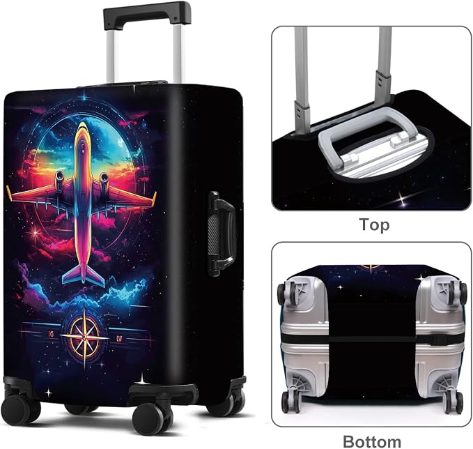 Luggage Cover Washable Suitcase Protector Anti-scratch Suitcase cover Fits - Image 2