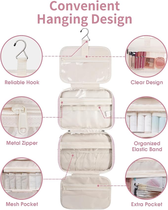 Narwey Striped Travel Toiletry Bag - Image 7