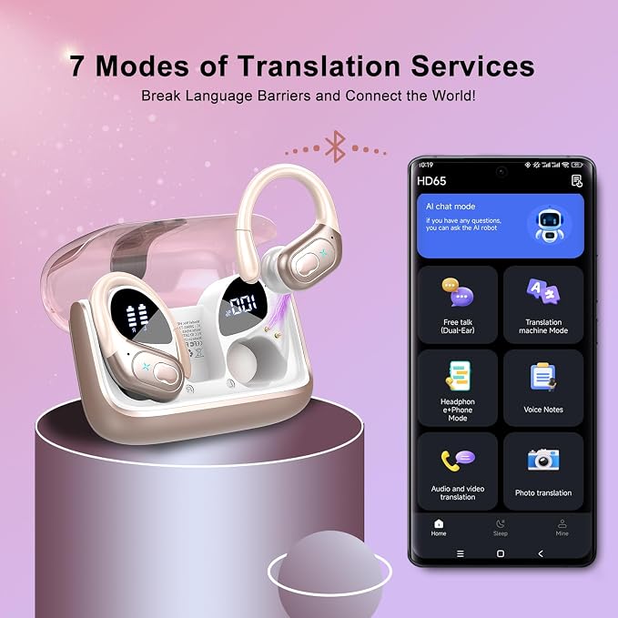 AI Translation Earbuds Real Time, 164 Language Translator Earbud 3-in-1 - Image 4