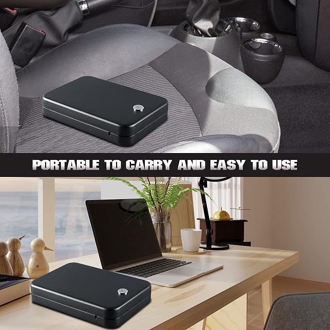 Dalmbox Gun Safe for Pistols Small Handgun Lock Box - Image 5