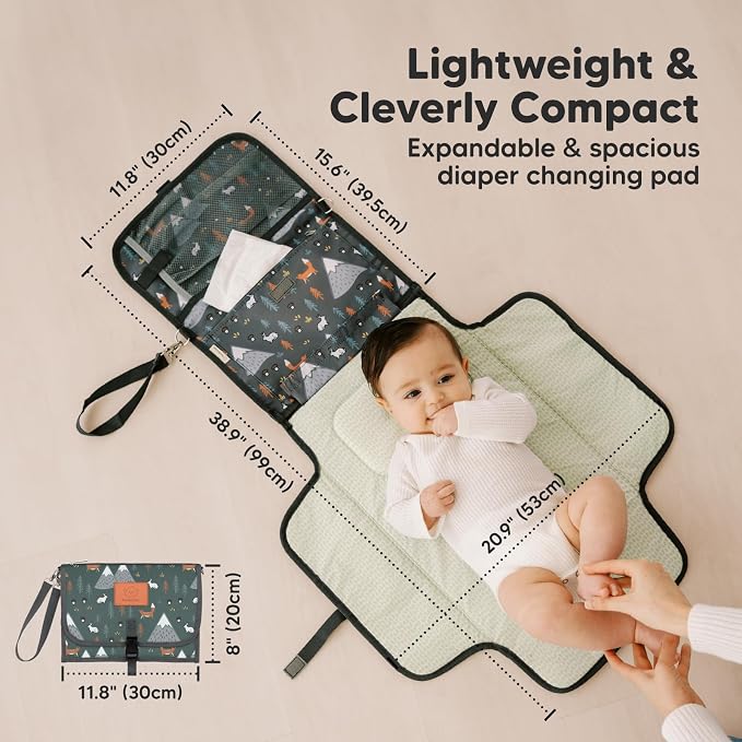 KeaBabies Portable Diaper Changing Pad - Image 3