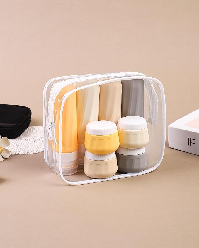 Travel Bottles for Toiletries 8 Pack, Travel Size Toiletries, Tsa Approved - Image 7