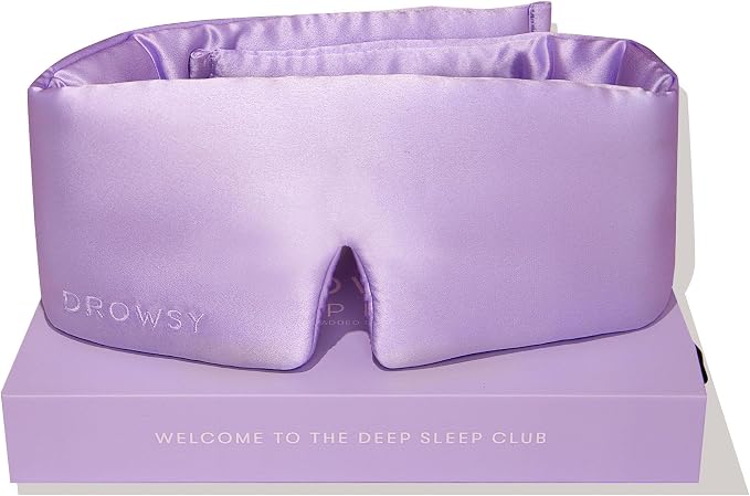 DROWSY Silk Sleep Mask. Face-Hugging, Padded Silk Cocoon by Drowsy