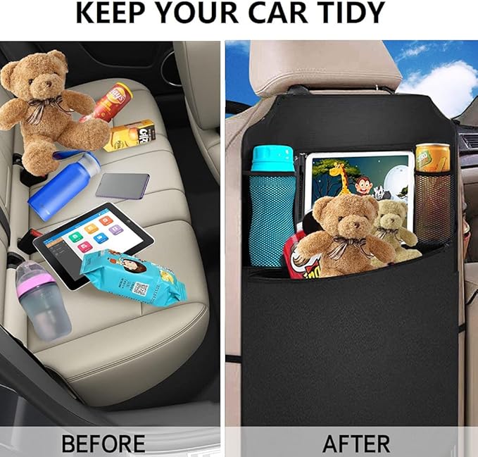 Premium Backseat Organizer for Kids 2 Pack, Heavy Duty Waterproof and Stain - Image 6