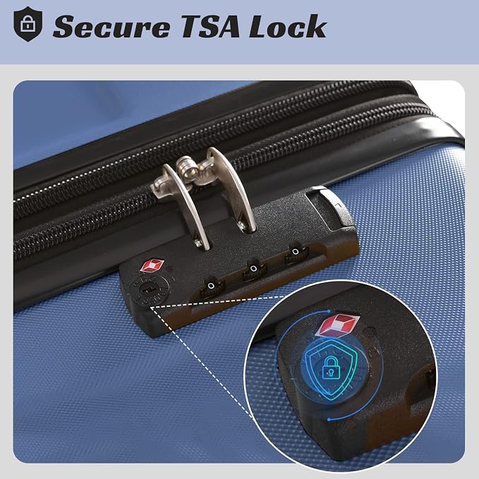 Merax 28 Inch Checked-Large Luggage - Image 5
