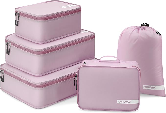Cipway 5 Set Packing Cubes for Travel Suitcase Organizer for Accessories by Cipway
