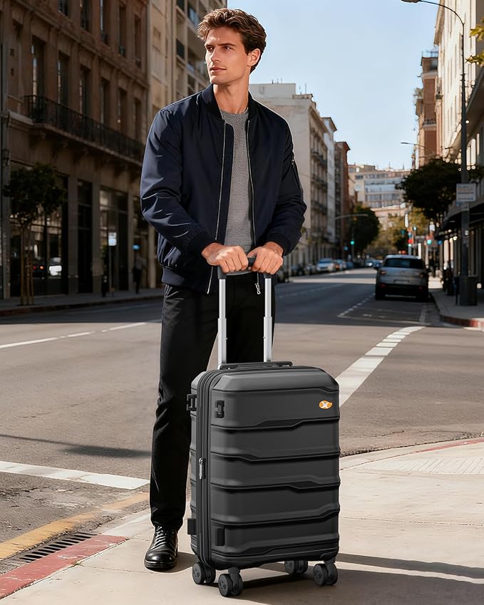 Carry On Luggage 22x14x9 Airline Approved, 20 Inch Ultra Lightweight Hardshell - Image 8