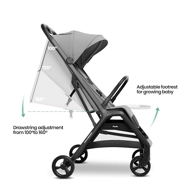 MAMA & BABY Packa Compact Travel Stroller – Lightweight, One-Hand Auto Folding - Image 7
