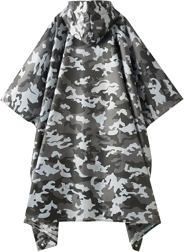 PTEROMY Hooded Rain Poncho for Adult - Image 7