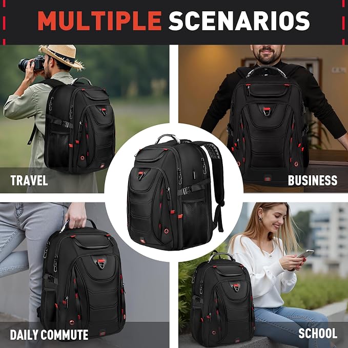Z-MGKISS 55L Extra Large Travel Backpack, 18.4 Inch Laptop Backpack - Image 6
